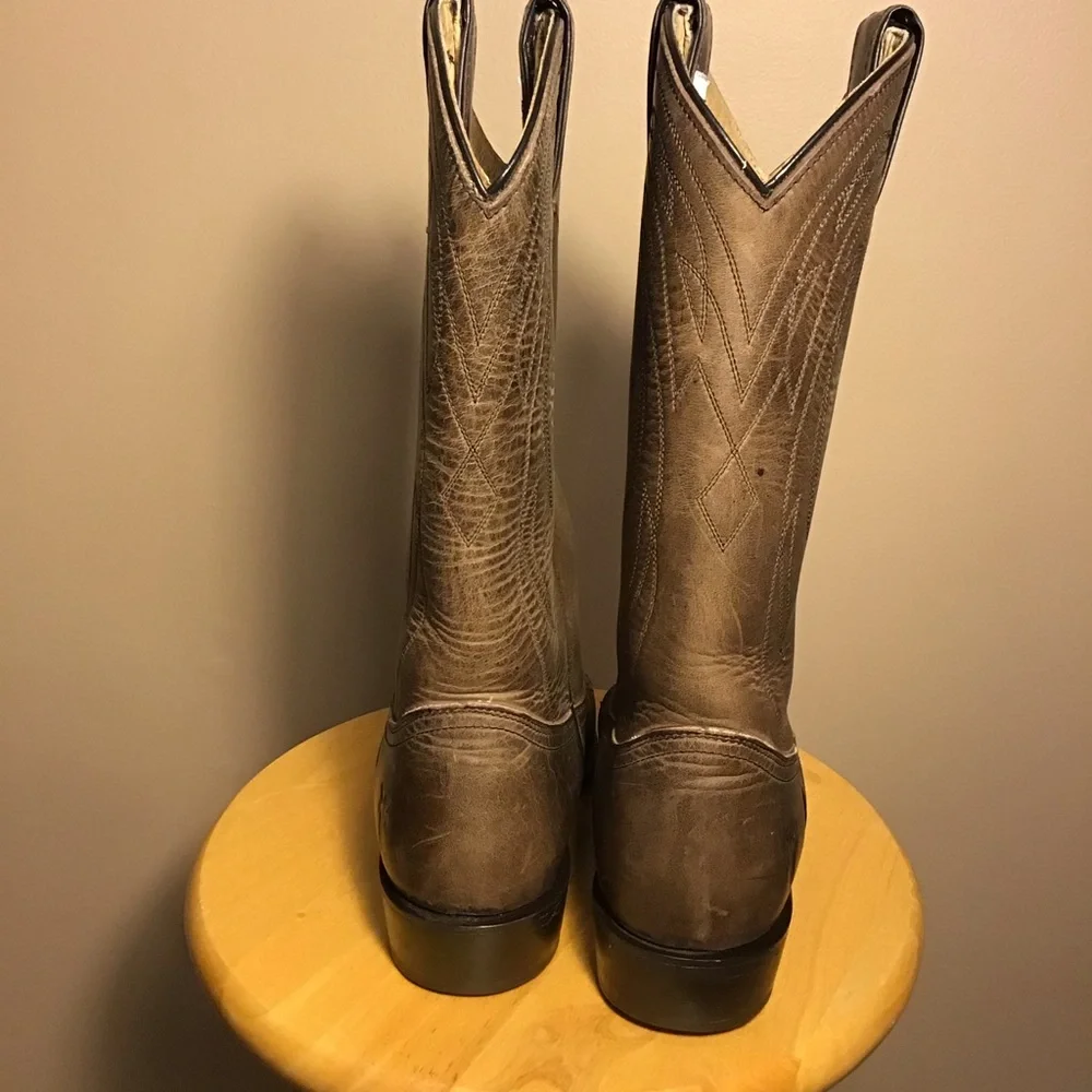 Frye Brown Leather Western Cowboy Boots